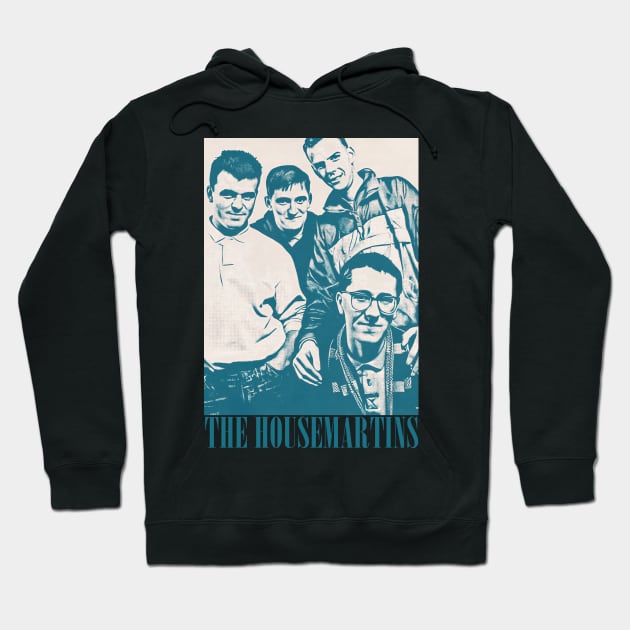 The Housemartins / 80s Styled Aesthetic Design Hoodie by unknown_pleasures